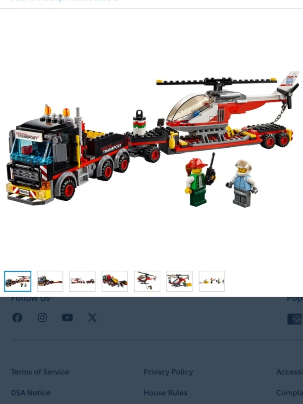 Lego City Set 60183 Heavy Cargo Transport